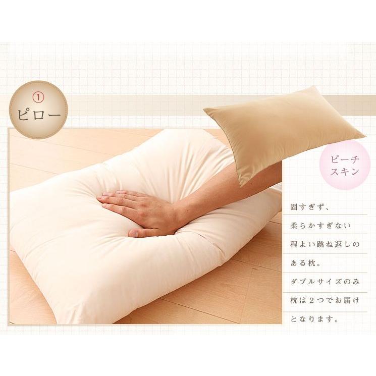 羊毛混布団7点セット シングル NZ&AUS産羊毛 抗菌 防臭 防ダニ ウール ニュージーランド オーストラリア産 帝人 来客用 | リコメン堂 | 03