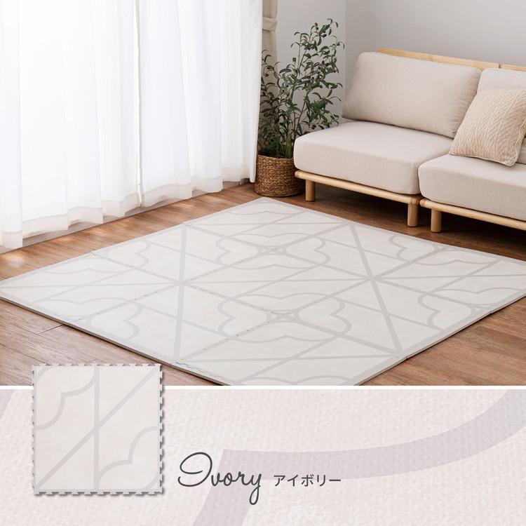 8帖 ジョイントマット 36枚入り おしゃれ かわいい キュロス ジョイントラグ プレイマット 可愛い 大判 子供部屋 室内用 屋内用 敷き詰め 約60 60cm 萩原 最安値挑戦 キュロス