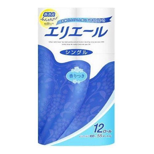 10個セット 大王製紙 エリエール トイレットティシュー 12ロール シングル 代引不可