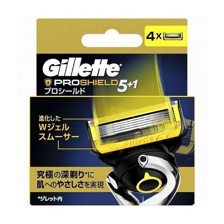 単品4個セット P\u0026G ジレット プロシールド替刃4個入り 代引不可 メール便（ゆうパケット）