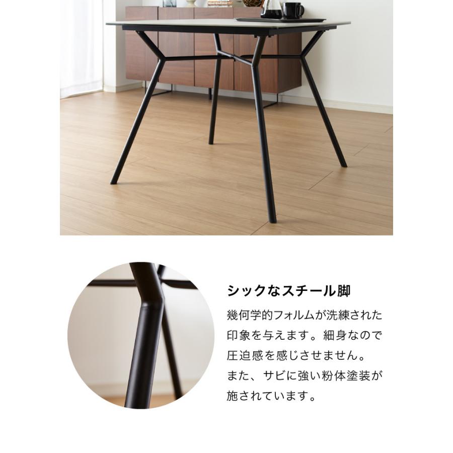 セラミック ダイニングテーブル 幅90cm 正方形 作業台 セラミック 