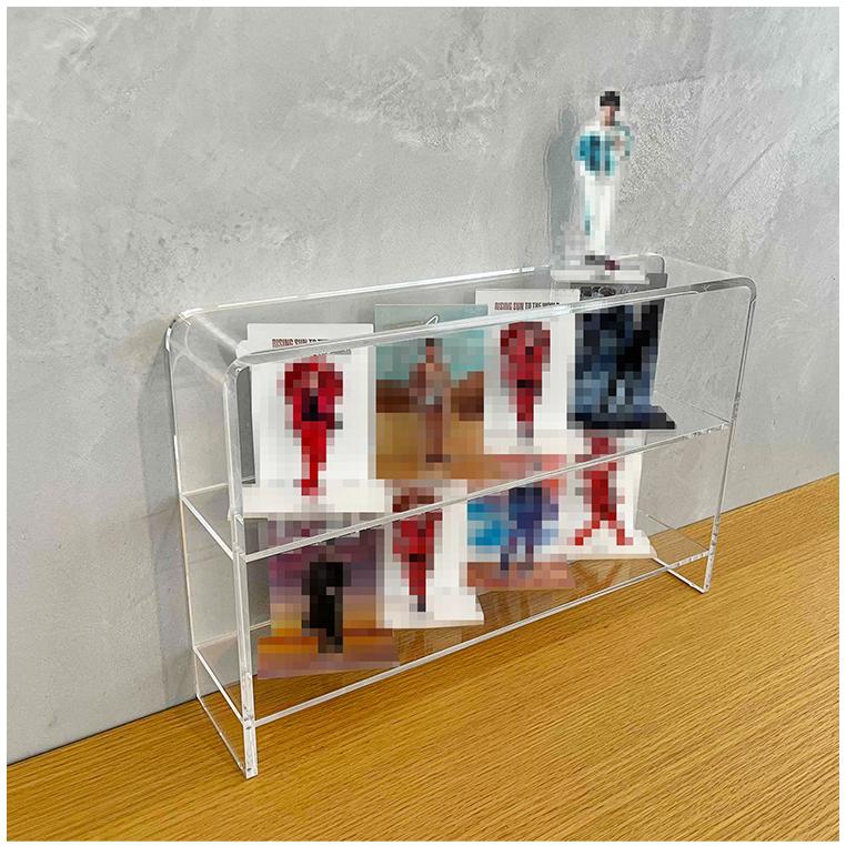 日本製 燕三条 アクリル製 調味料ラック 2段 スパイスラック 透明