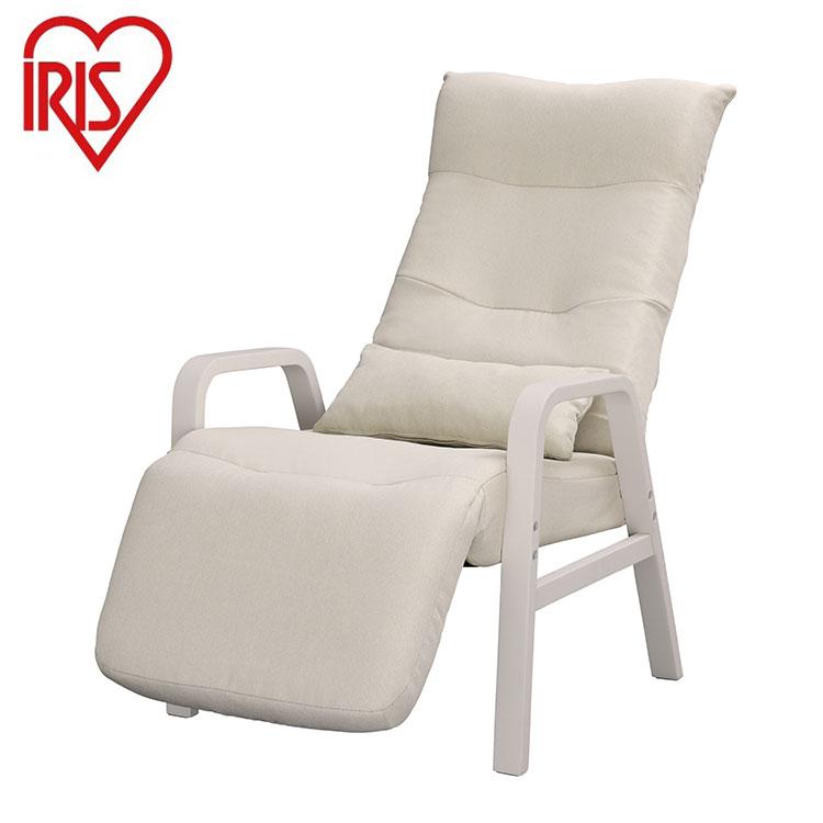 アイリスオーヤマ リクライニングウッドアームチェア