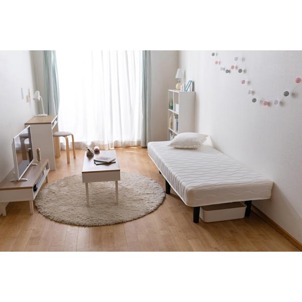 ♡凛花♡　ボンネルコイル足付きマットレスベッド IRIS OHYAMA 脚付きマットレス セミシングル ベッド ボンネル