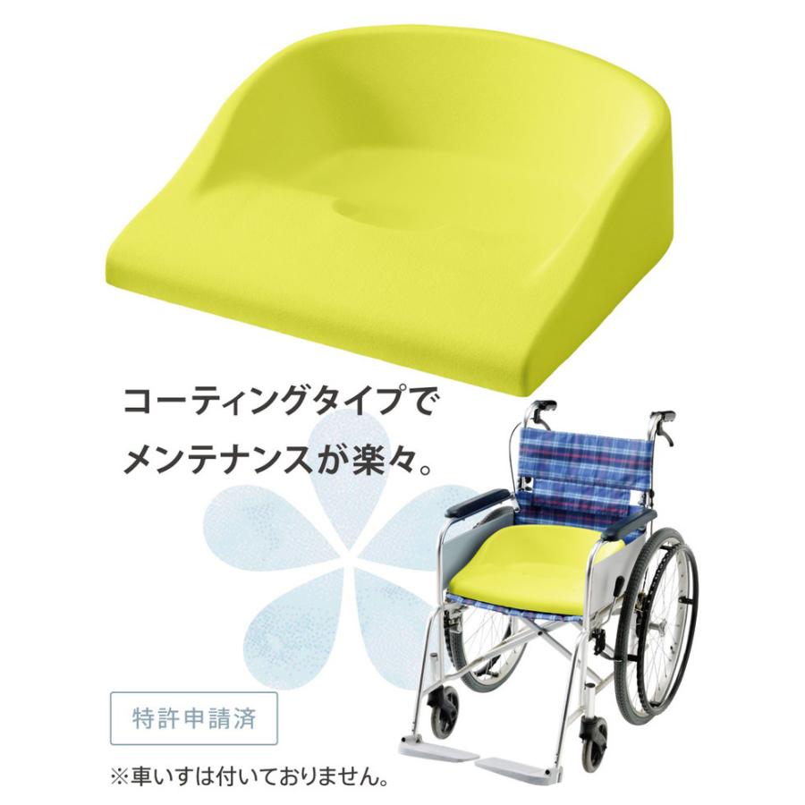 日本製 Swimo 車いす クッション 自立支援 コーティングタイプ 国産 スカイブルー 姿勢変換 動作アシスト 動的座位クッション 代引不可 