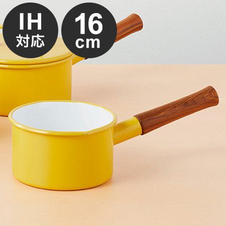 365methods ミルクパン イエロー ガス火 IH対応 片手鍋 ホーロー 琺瑯