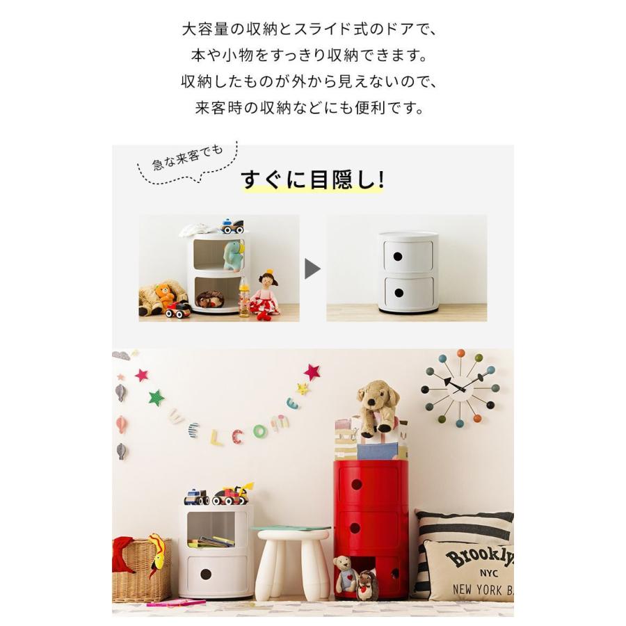 【新品・送料無料】コーナーハイデスク3点セット デスク+ラック+チェスト コンポニビリ 3段 リプロダクト デザイナーズ家具 収納 ボックス