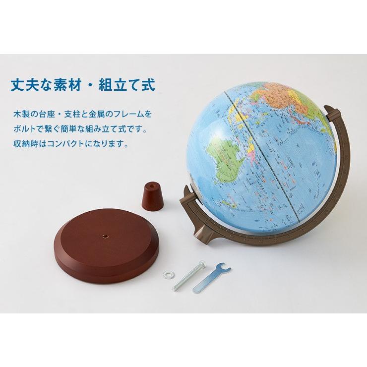 地球儀 レイメイ藤井 よみがな付地球儀 行政タイプ 径25cm 国旗