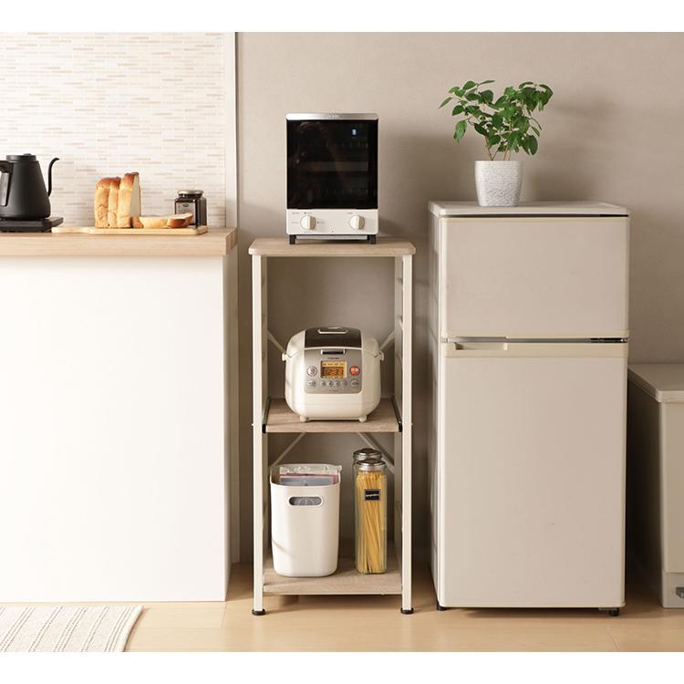 キッチンラック 幅40 奥行45 高さ90cm スリム 省スペース スライド棚