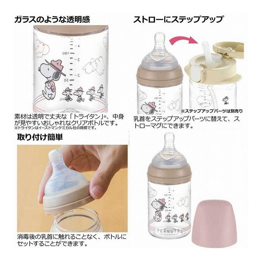 リッチェル ピーナッツ コレクション おでかけミルクボトル プラスチック製ほ乳びん 0-3ヵ月頃｜rcmdhl｜05