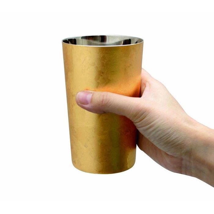 SCW-H801 漆磨 箔衣 はくごろも 2重ハイボールカップ 370ml 日本製 国産の画像