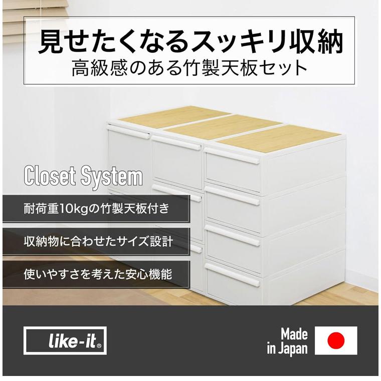 ライクイット like-it 収納ボックス クローゼットシステム 引出し L 2