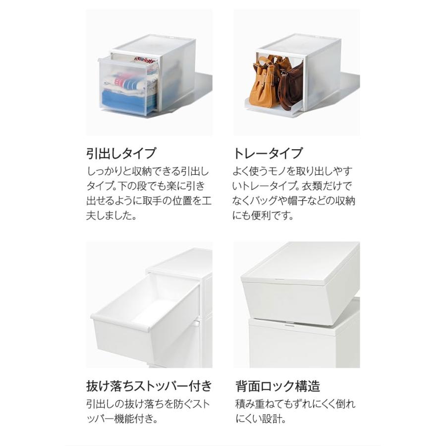 ライクイット like-it 収納ボックス クローゼットシステム 引出し L 2