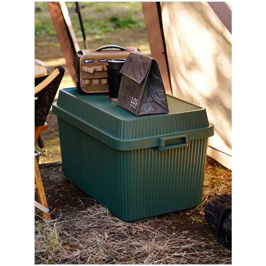 キャンプ 積み重ね 収納 ボックス 50L コンテナボックス スタックアップコンテナー 83 インナーボックスセット 収納ボックス大容量 収納ケース 代引不可の画像