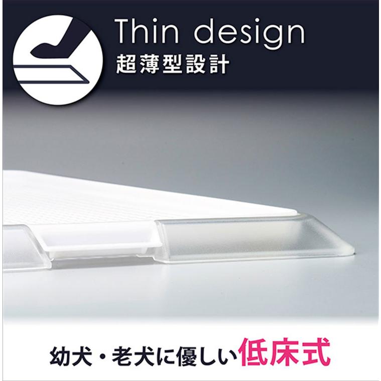 ボンビアルコン ケージ ゲージ 屋根付き しつけるプラスワンサークル & ペットレークリアメッシュ M トイレと居住スペースの分離式 背面パネル | ブランド登録なし | 10