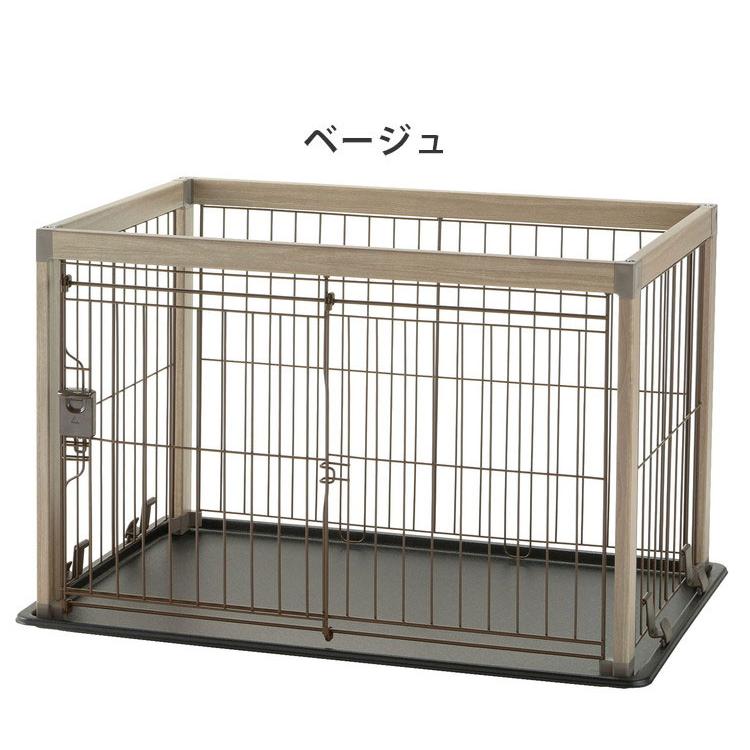 リッチェル サークル ケージ 90x60cm 高さ55cm 小型犬用 アルミフレームペットサークル 90-60 ゲージ ペットサークル スライドドア キズが付きにくいの画像