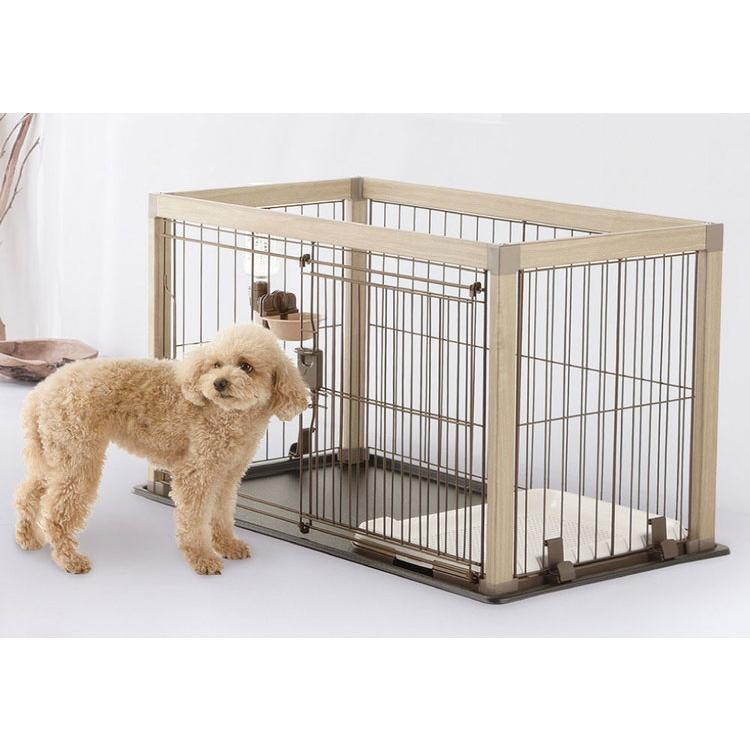 リッチェル サークル ケージ 90x60cm 高さ55cm 小型犬用 アルミフレームペットサークル 90-60 ゲージ ペットサークル スライドドア キズが付きにくいの画像