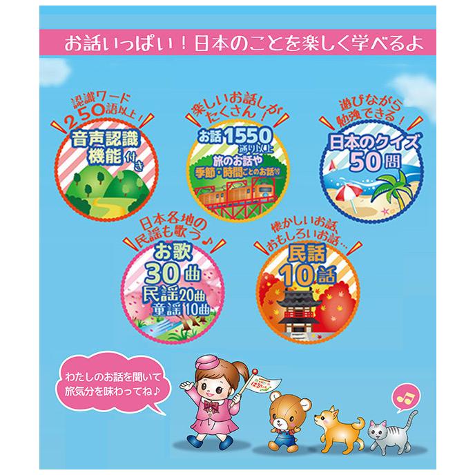 早い者勝ち 介護 音声 お話し ぬいぐるみ 人形 おしゃべり 喋る しゃべる はるちゃん 旅大好き ものしりパートナー 敬老 代引不可 民話 歌 施設 プレゼント ぬいぐるみ Www Factana Com