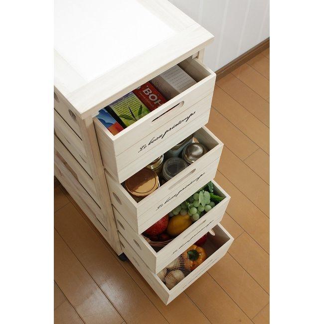 1年保証 キッチンストッカー4段 キッチンワゴン キッチン便利ストッカー4段 野菜ストッカー 代引不可 便利ストッカー 収納ストッカー 野菜ストッカー