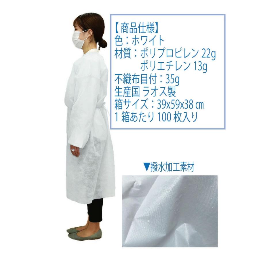 【値下げ】 アイソレーションガウン 撥水 ラミネート加工 使用 1000枚 セット 医療規格 AAMI レベル3取得 一枚ごと梱包 個包装 ディスポエプロン 代引不可 【EI2525317109】(90979円)