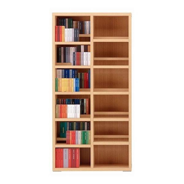 本州・四国は開梱設置無料 フナモコ コミックシェルフ ハイタイプ 幅90×高さ180cm エリーゼアッシュ CBA-90T 日本製 代引不可