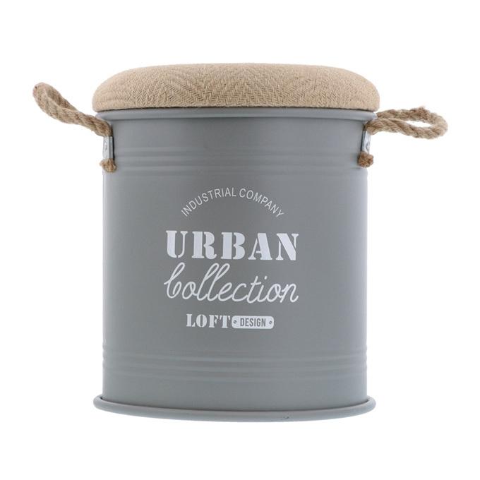収納ボックス 丸型 M グレー ブリキ缶 アンティーク調 おしゃれ 取っ手 持ち手 フタ ふた 付き ブリキスツール おもちゃ箱 プランターカバー Nf リコメン堂ホームライフ館 通販 Yahoo ショッピング