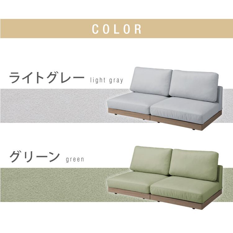 新品　ソファ　ソファー　2人掛け　ローソファ　フロアソファ　グレー RASIK ローソファ フロアソファ 2人掛け 幅119cm 2P シンプル 二