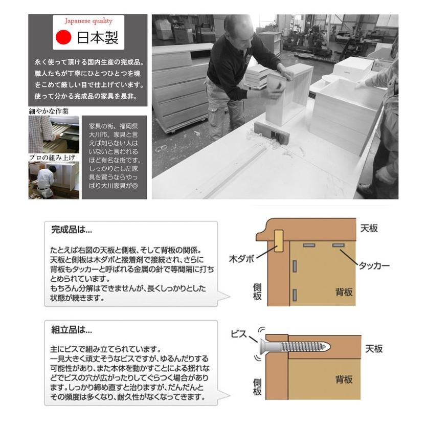 日本製 キッチンカウンター 幅110cm ナチュラル 収納型タイプ 完成品 組み立て不要 レンジ台 レンジラック 大型レンジ 食器棚 代引不可_10
