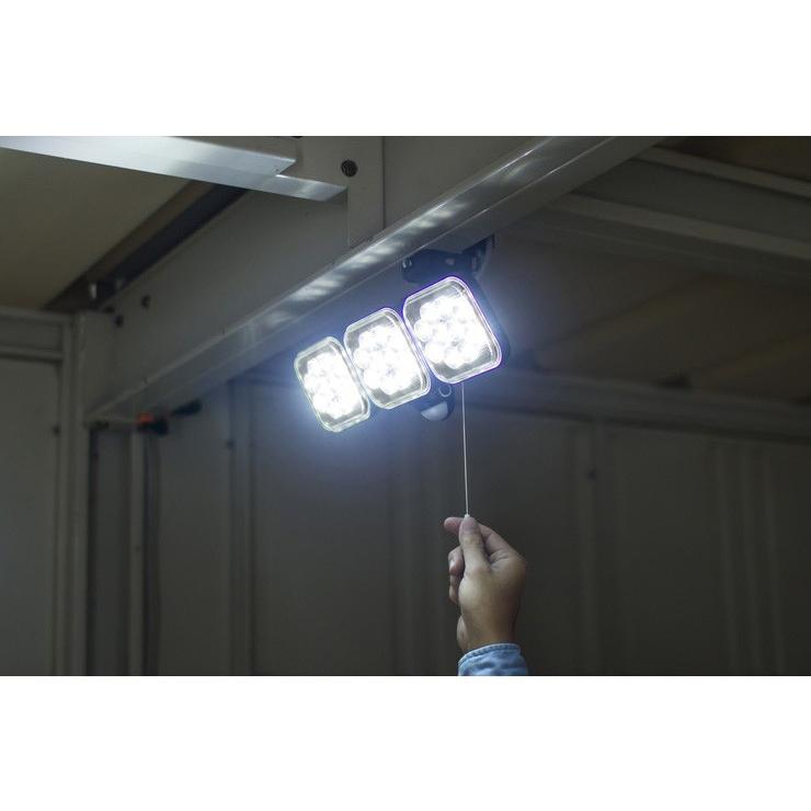 LEDセンサーライト ムサシ RITEX ライテックス LED-AC3036 コンセント式 12W×3灯 明るさ3000ルーメン フリーアーム式 人感センサーライト 屋外｜rcmdhl｜06