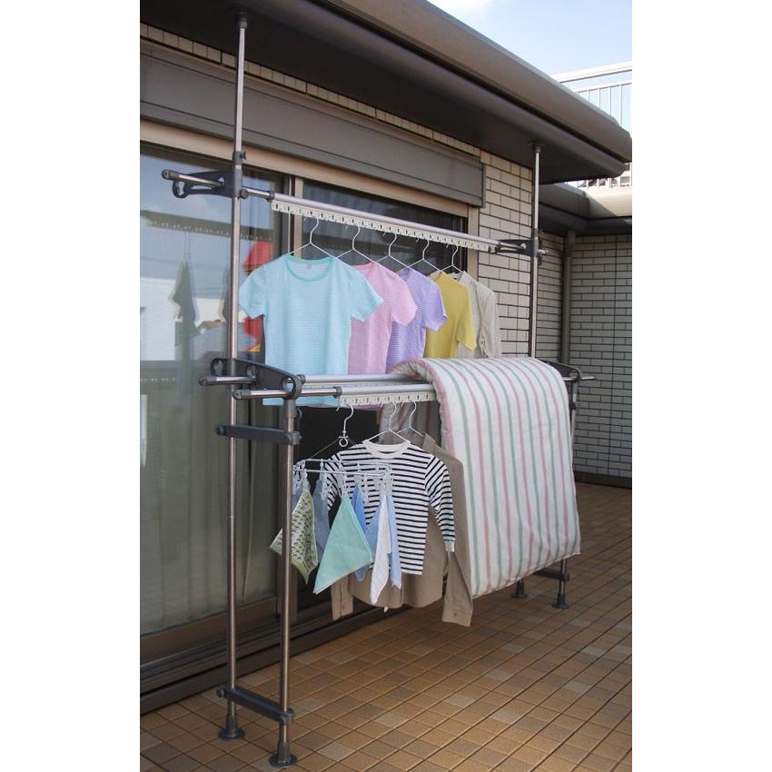 セキスイ ステンレスベランダ物干し DSL-10 代引不可