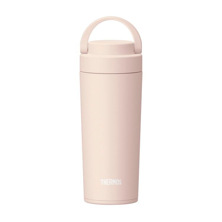 真空断熱ケータイタンブラー ハンドル付き ベージュピンク THERMOS 食洗機対応 持ち手付き 保温 保冷 水筒JOV420 代引不可｜rcmdhl｜05