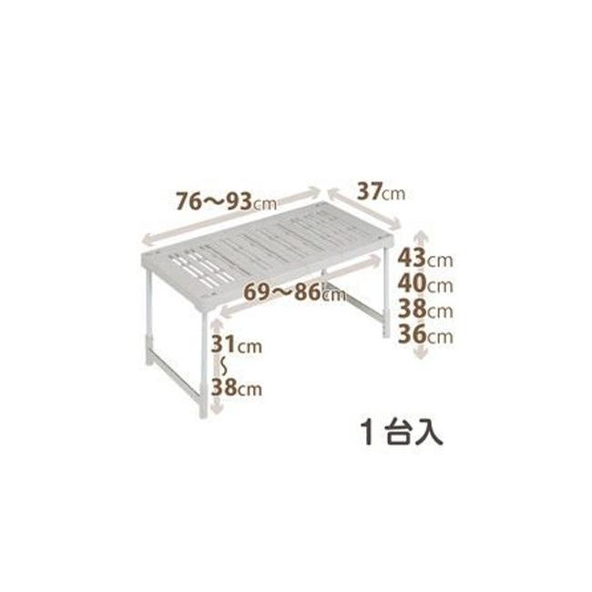 天馬 押入れ 整理棚 プロフィックス ピタッ と伸びるん棚 レギュラータイプ 1台入 代引不可 | 天馬 | 01