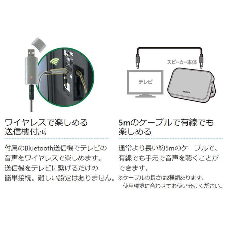 ワイヤレススピーカー テレビ用 Bluetooth 送信機アダプタ付