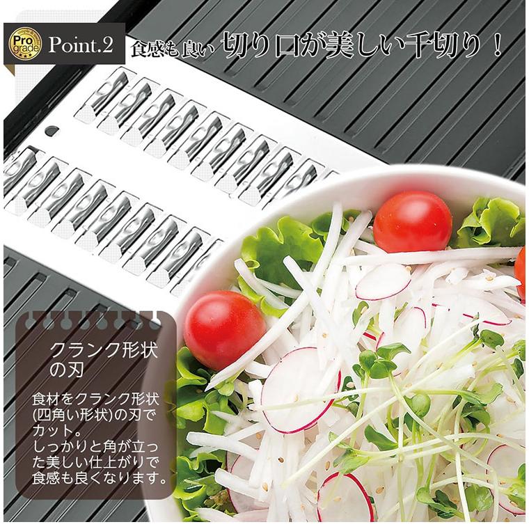 下村工業 プログレード スピード千切り容器付 PG-611 ブラック スライサー キッチン 料理 調理 家事 シンプル グレード | ブランド登録なし | 03
