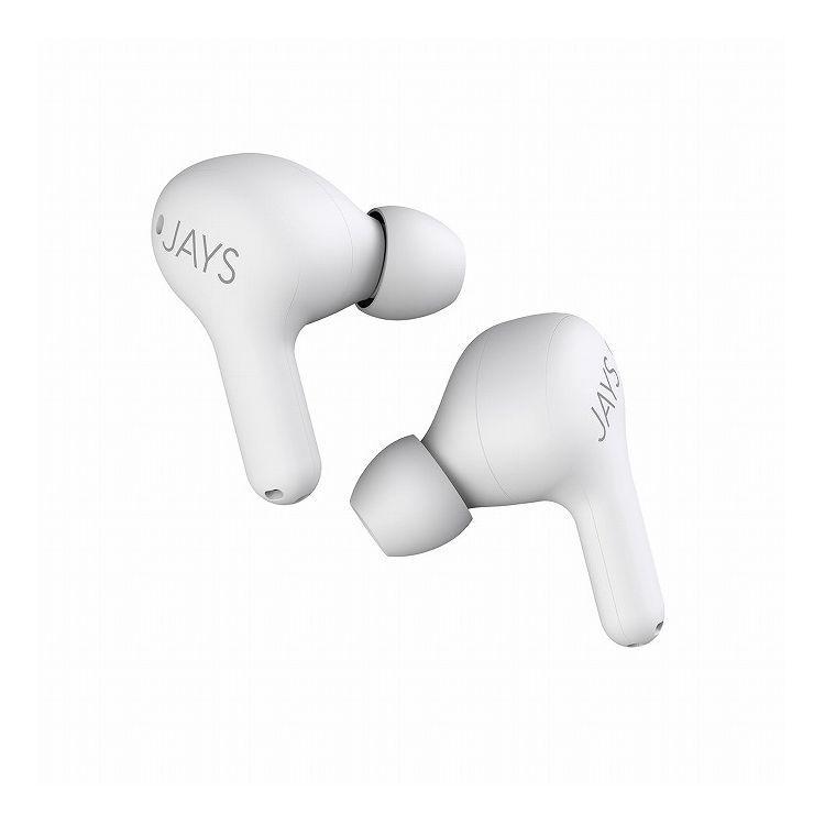 JAYS t-Seven True Wireless 完全ワイヤレスイヤホン Bluetooth 5.0 ノイズキャンセリング 連続再生5時間 タッチ操作 ホワイト JS-TSTW-WH