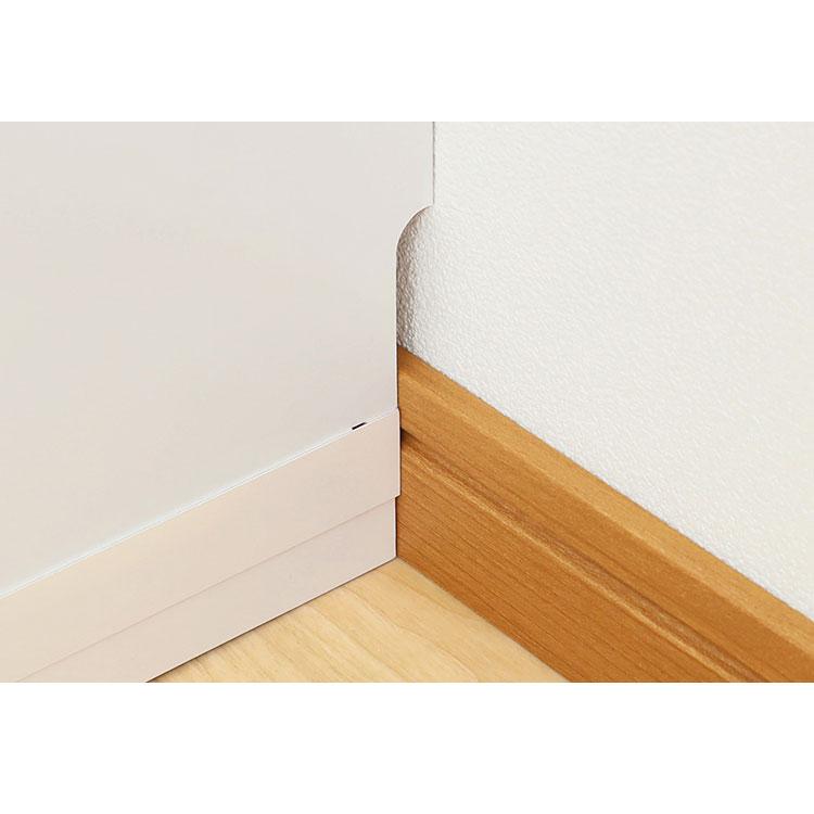 カウンター下収納 オープンラック 棚 幅90cm 高さ85cm 奥行30 ナチュラルブラウン カウンター下 シェルフ 本棚 収納 白井産業 代引不可の画像