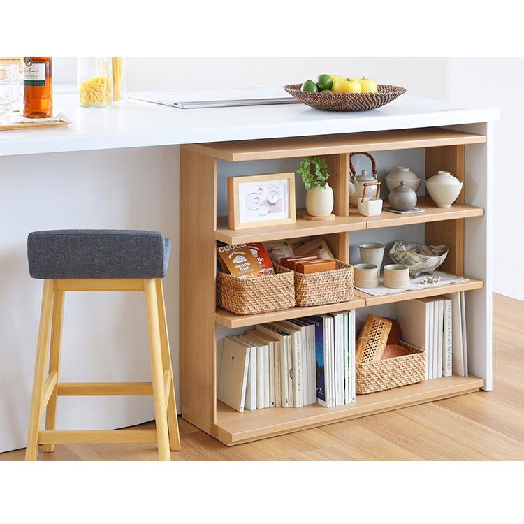 アンティーク オープンラック チェスト 本棚 食器棚 カウンター カウンター下収納 オープンラック スライド扉 マガジンラック