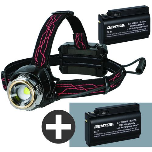 GENTOS GH-300RG ヘッドライト 本体＋バッテリー バッテリー1個プレゼント ヘッドライト GH-300RG GENTOS ジェントス G