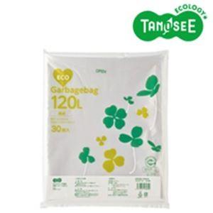 （まとめ）TANOSEE ポリエチレン収集袋 透明 120L 30枚入×6パック 代引不可
