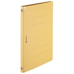 フラットファイル/紙バインダー 〔A4/2穴 120冊入り〕 背表紙強化タイプ D128J-12YL イエロー(黄) 代引不可
