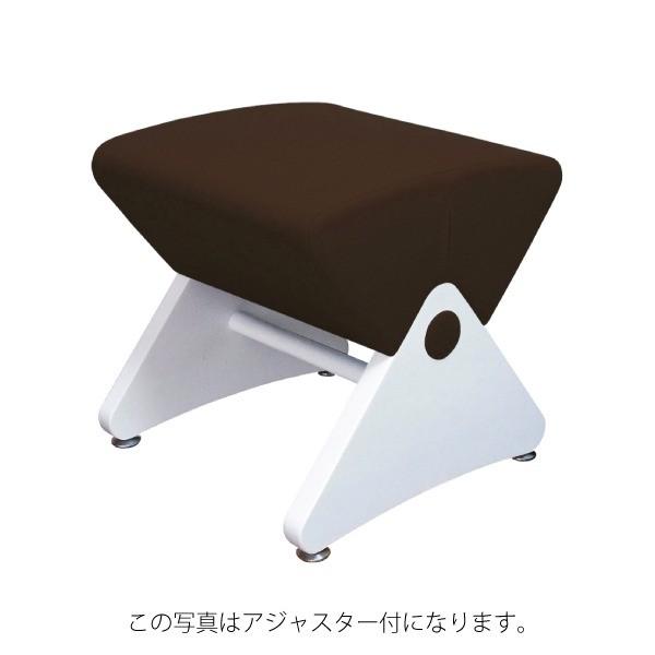 デザイナーズスツール キャスター付き ホワイト（布：ダークブラウン／エラストマー）〔Ｍｏｎａ．Ｄｅｅ〕モナディー ＷＡＳ０１ＳＣ 代引不可