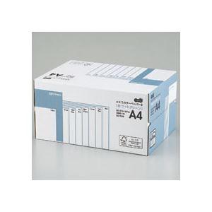 （まとめ） TANOSEE αエコカラーペーパーII A4 ライトグリーン 業務用パック 1箱（5000枚：500枚×10冊） 〔×10セット〕 代引不可