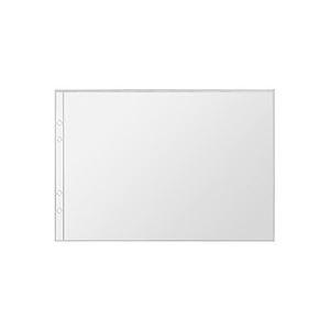 （まとめ） TANOSEE チャック式図面ケース A1サイズ 4穴 透明 1枚 〔×5セット〕 代引不可