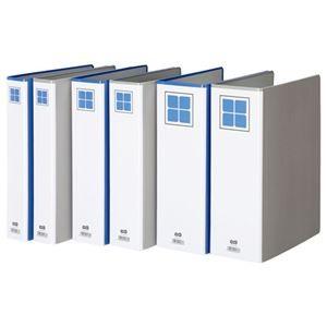 （まとめ） TANOSEE 両開きパイプ式ファイルE A4タテ 300枚収容 背幅56mm グレー 1冊 〔×10セット〕 代引不可