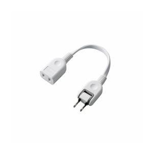 (まとめ)エレコム ACアダプタ用電源延長コード(1個口) T-ADR1WH〔×10セット〕 代引不可