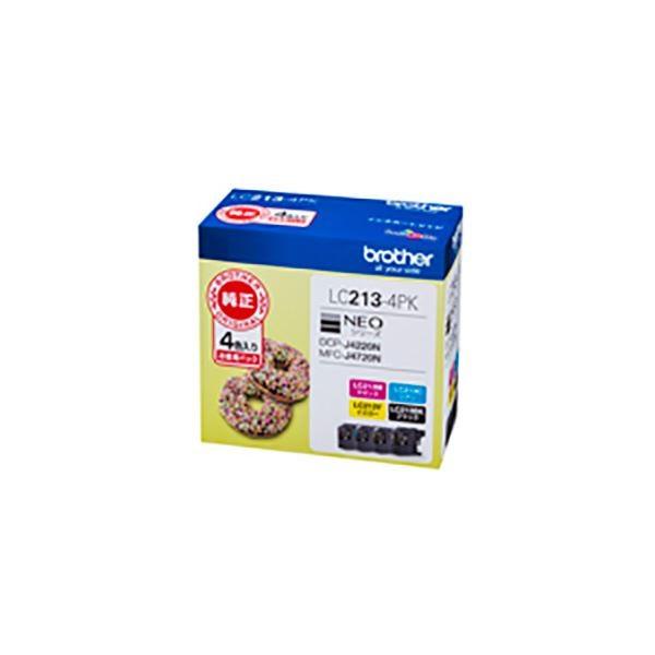 〔 純正品 〕 BROTHER ブラザー LC213-4PK 4色 パック インクカートリ 代引不可