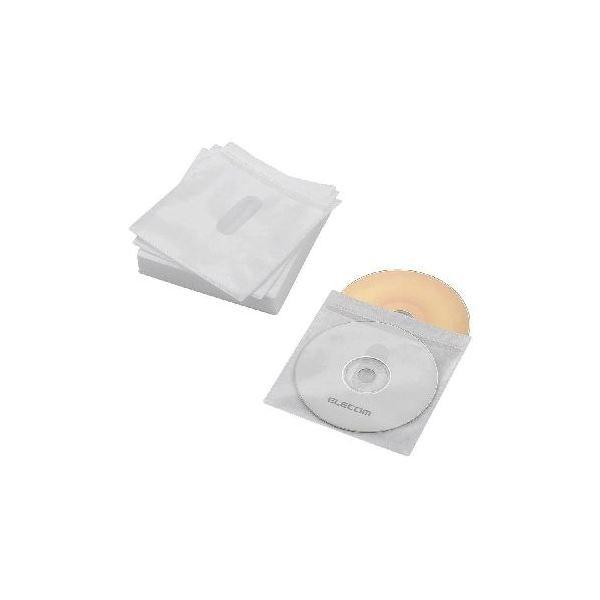 (まとめ)エレコム Blu-ray・CD・DVD対応不織布ケース タイトルカード CCD-NIWB60WH〔×10セット〕 代引不可