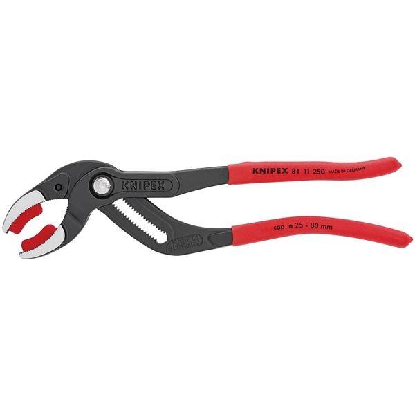 KNIPEX（クニペックス）8111-250 パイププライヤー（プラスチックアゴ付）（SB） 代引不可