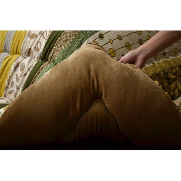軽量 こたつ布団 〔ブラウン 約205cm×245cm〕 洗える 長方形 ピーチスキン 『わらび』 〔リビング〕 代引不可の画像