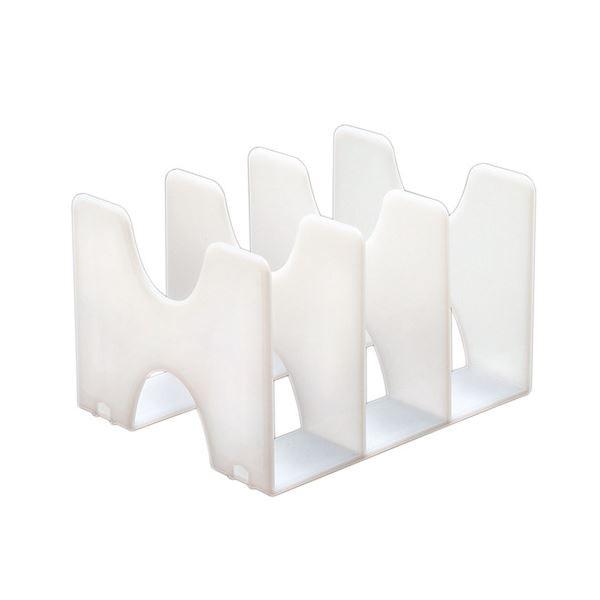 （まとめ） ナカバヤシ キャパティE9ブックスタンド ホワイト FB-E9-CWN 1個 〔×10セット〕 代引不可